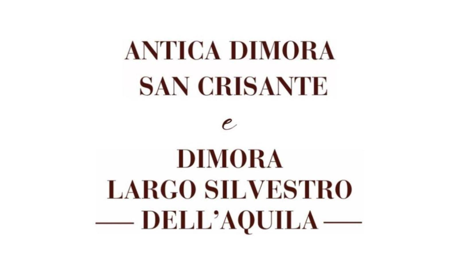 Ferienwohnung Antica Dimora San Crisante - Centro Storico LʼAquila Exterior foto